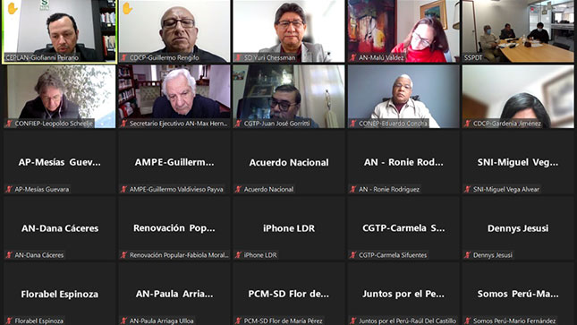 MIEMBROS DEL ACUERDO NACIONAL ABORDAN PROBLEMÁTICA DE LA DESCENTRALIZACIÓN