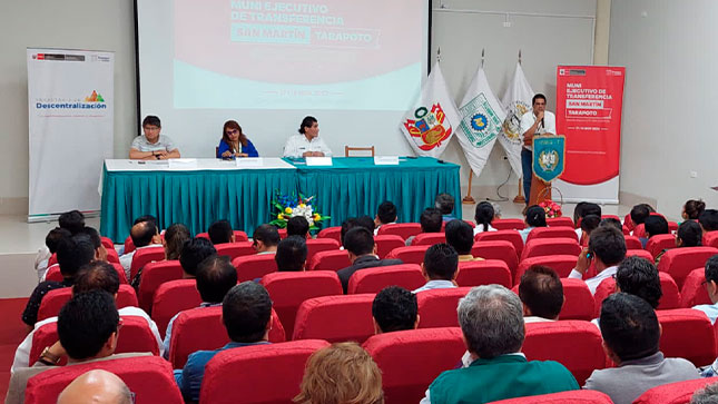 IMPORTANTES AVANCES PARA LA GESTIÓN, SE LOGRÓ EN REUNIÓN DEL MUNI EJECUTIVO DE TRANSFERENCIA, EN TARAPOTO-SAN MARTÍN