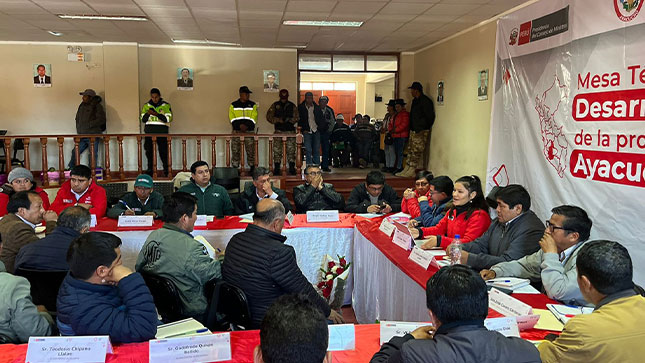 PCM instala subgrupos de trabajo en la provincia de Vilcas Huamán departamento de Ayacucho